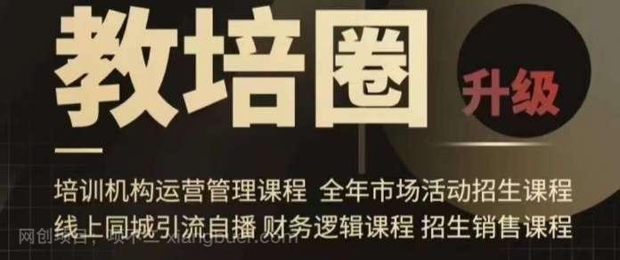 【第10229期】旺仔爸爸教培圈课程（运营／管理／招生／引流全套课程），同城引流自播方案