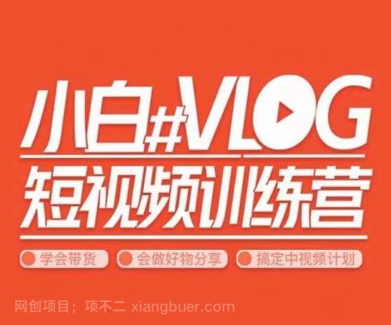 【第10233期】小呆说视–小白VLOG短视频训练营，学会带货、好物、直播、中视频