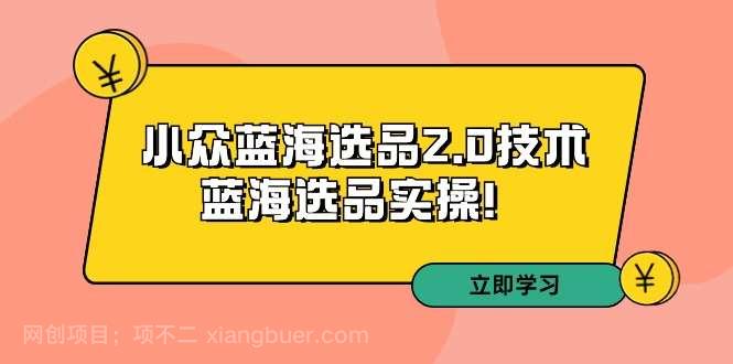 【第10880期】拼多多培训第33期:小众蓝海选品2.0技术-蓝海选品实操