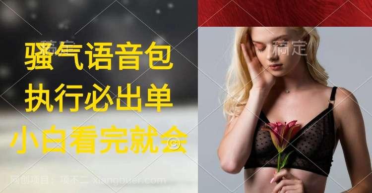 【第11537期】执行就出单，日入2000+，超火骚气语音包，小白看完课程就能马上实操