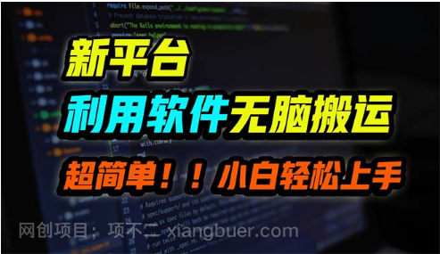 【第11758期】新平台用软件无脑搬运,月赚10000+,小白也能轻松上手