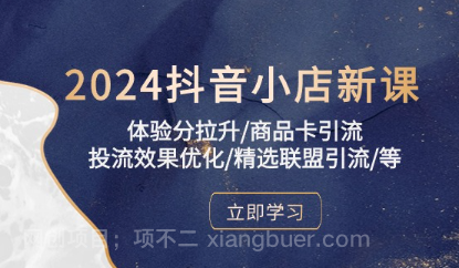 【第11411期】2024抖音小店新课,体验分拉升/商品卡引流/投流效果优化/精选联盟引流/等