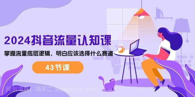 【第11965期】 2024抖音流量认知课：掌握流量底层逻辑，明白应该选择什么赛道 (43节课)