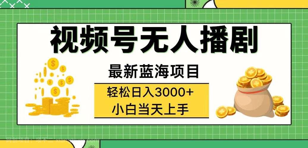 【第13168期】视频号无人播剧，轻松日入3000+，最新蓝海项目，拉爆流量收益