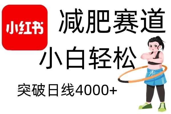 【第14827期】小红书减肥赛道,简单零成本,无需剪辑,不用动脑,小白轻松日利润4000+