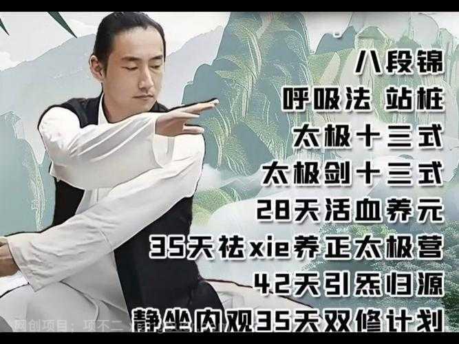 【第17243期】李在峰全套养元活血祛邪养正引炁归源八段锦站桩太极拳十二段锦课