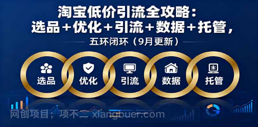 【第17360期】淘宝低价引流全攻略：选品＋优化＋引流＋数据＋托管，五环闭环（9月更新）