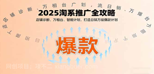 【第17448期】2025淘系推广全攻略，店铺诊断、万相台、智能计划，打造日销万级爆款计划