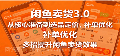 【第17969期】闲鱼卖货3.0，从核心准备到选品定价，补单优化，多招提升闲鱼卖货效果
