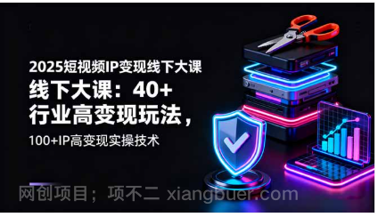 【第17986期】2025短视频IP变现线下大课：40+行业高变现玩法，100+IP高变现实操技术