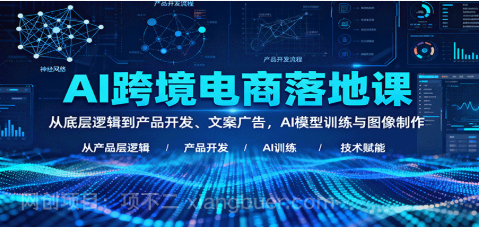 【第18009期】AI跨境电商落地课：从底层逻辑到产品开发、文案广告，AI模型训练与图像制作