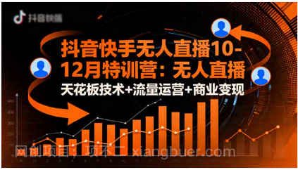 【第18882期】抖音快手无人直播10-12月特训营:无人直播天花板技术+流量运营+商业变现
