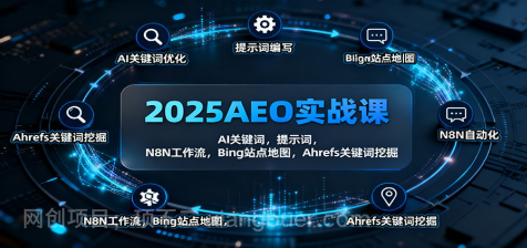 【第18994期】2025AEO实战课：AI关键词，提示词，N8N工作流，Bing站点地图，Ahrefs关键词挖掘