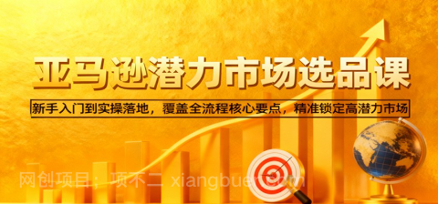 【第19097期】亚马逊从0到1选品课，新手入门到实操落地，覆盖全流程核心要点，精准锁定高潜力市场