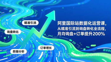 【第19251期】阿里国际站数据化运营课-11月，从精准引流到询盘转化全流程，月均询盘+订单提升200%