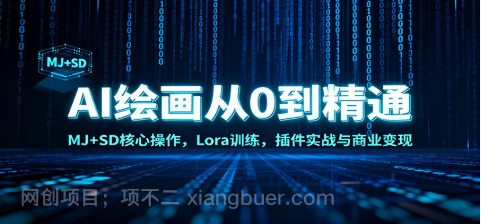 【第19275期】AI绘画从0到精通：MJ+SD核心操作， Lora训练，插件实战与商业变现