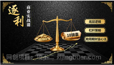 【第19357期】《逐 利》商业实战课,底层逻辑、杠杆策略、18锦囊,跨周期财富心法(更新)