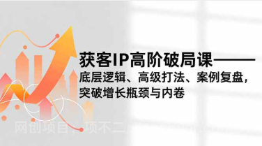 【第19417期】获客IP高阶破局课,底层逻辑、高级打法、案例复盘,突破增长瓶颈与内卷