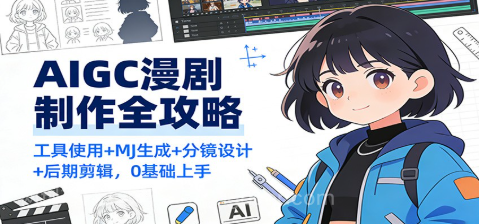 【第19427期】AIGC漫剧制作全攻略:工具使用+MJ生成+分镜设计+后期剪辑,0基础上手