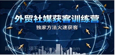 【第19471期】外贸社媒获客训练营，独家方法火速获客、提升成交，实现外贸降维打击（更新）