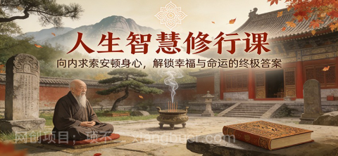 【第19511期】人生智慧修行课:向内求索安顿身心,解锁幸福与命运的终极答案