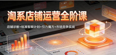 【第19560期】淘系店铺运营全阶课：店铺诊断+标准智能计划+引力魔方+市场竞争实战