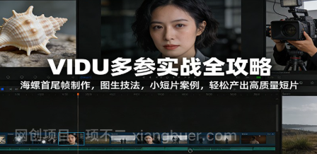 【第19656期】VIDU多参实战全攻略：海螺首尾帧制作，图生技法，小短片案例，轻松产出高质量短片