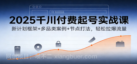 【第19681期】2025千川付费起号实战课：新计划框架+多品类案例+节点打法，轻松拉爆流量