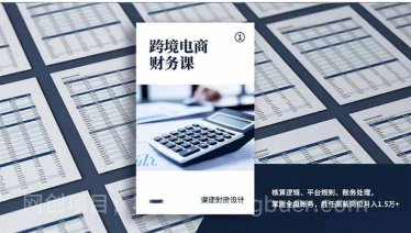 【第19692期】跨境电商财务课，核算逻辑、平台规则、账务处理，掌握全盘账务，胜任高薪岗位月入1.5万+
