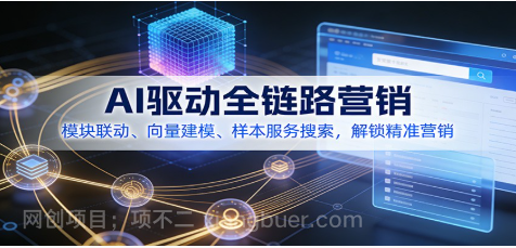 【第19700期】AI驱动全链路营销,模块联动、向量建模、样本服务搜索,解锁精准营销