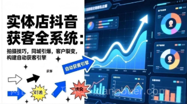 【第19761期】2026实体店抖音获客全系统：拍摄技巧，同城引爆，客户裂变，构建自动获客引擎