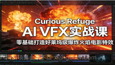【第19879期】Curious Refuge AI VFX实战课,零基础打造好莱坞级爆炸火焰电影特效