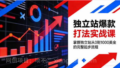 【第20008期】独立站爆款打法实战课，掌握独立站从0到1000美金的完整起步流程