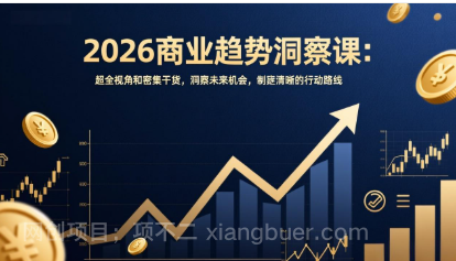 【第20029期】商业趋势洞察课:超全视角和密集干货,洞察未来机会,制定清晰的行动路线