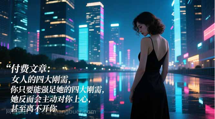 【第20145期】付费文章:女人的四大刚需,你只要能满足她的四大刚需,她反而会主动对你上心,甚至离不开你