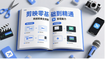 【第20214期】剪映零基础也能快速上手，从入门到精通掌握网感剪辑全流程，掌握能直接变现的剪辑能力