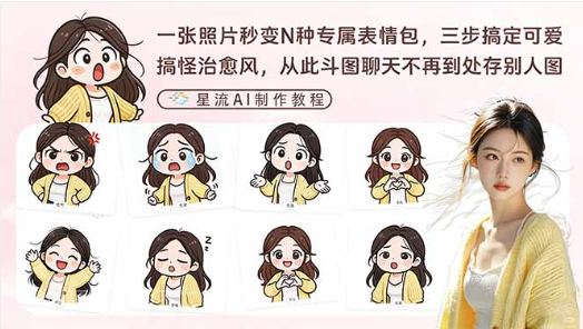【第20228期】一张照片秒变N种专属表情包,三步搞定可爱搞怪治愈风,从此斗图聊天不再到处存别人图