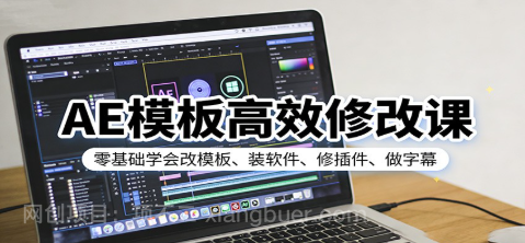 【第20291期】AE模板高效修改课：零基础学会改模板、装软件、修插件、做字幕