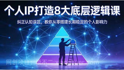 【第20419期】付费文章:个人IP打造8大底层逻辑课:纠正认知误区,教你从零搭建长期稳定的个人影响力