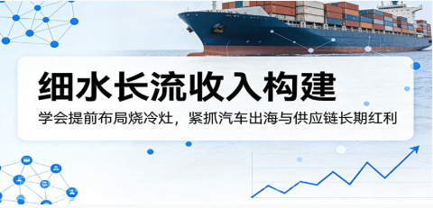 【第20427期】付费文章：细水长流收入构建，学会提前布局烧冷灶，紧抓汽车出海与供应链长期红利